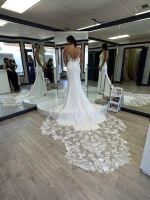 Altered wedding dress