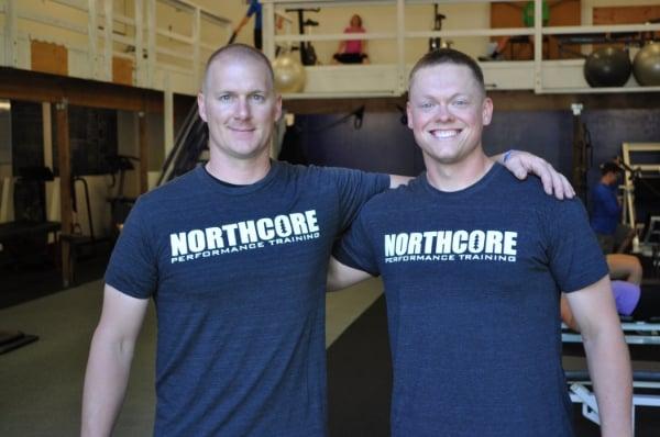 Northcore coaches Jeff Millet and Willie Davies.