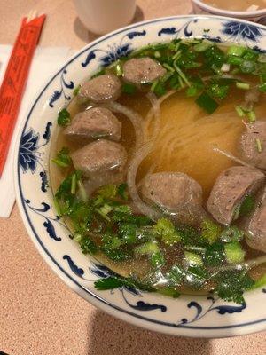 Meatball pho