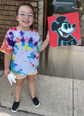 First day of camp and already painting like a pro!