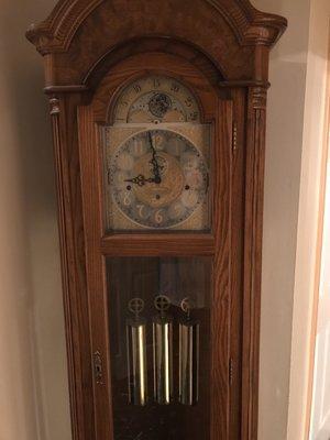 My family's Grandfather clock back in action!