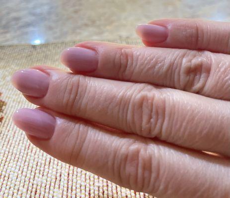 Nails are done by a different master (not in Classic Nails), because 5 nails out of 10 came off.