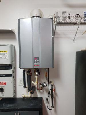 Replaced tankless water heater