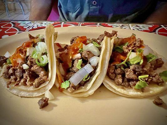 Carne asada tacos