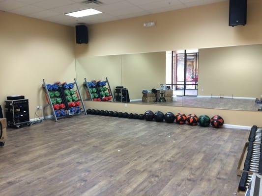 Group fitness room