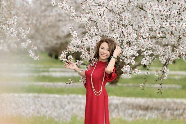 Almond blossom In Manteca