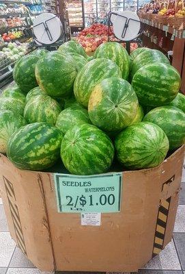 I'm not sure if I'm wasted or what, but I can't figure out how much a watermelon costs.