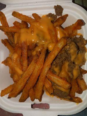 Cheesesteak loaded fries