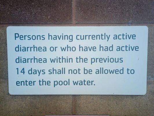 Pool Signage