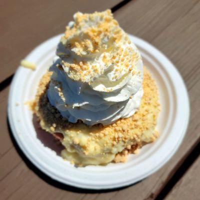 Erie County Fair Peanutbutter Cream Doughnut @Peachey Baking Co.