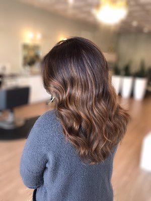 Rooted Caramel Balayage