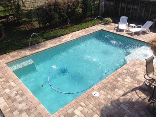 Our Artesian pool and paver deck. We love it and Artesian couldn't have been more helpful and pleasant to work with.