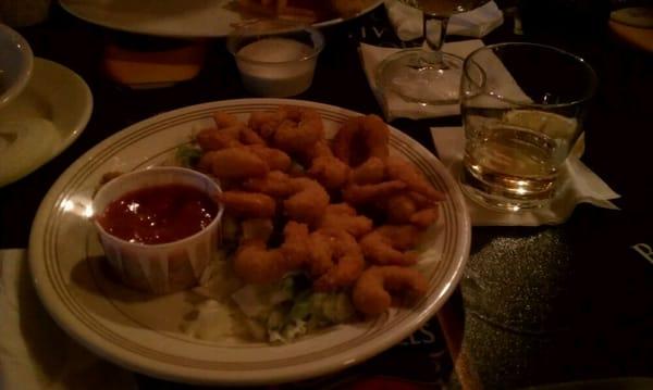 21 shrimp and half a shot of tequila.