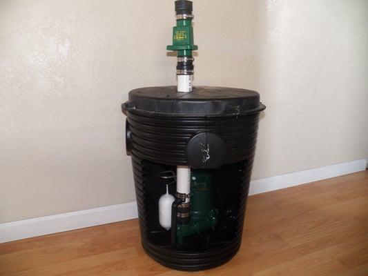 sump pump system.