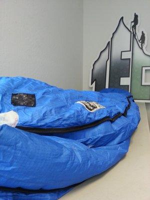 Flat used classic Marmot Sleeping Bag.  Tough to show a flat sleeping bag in pictures?