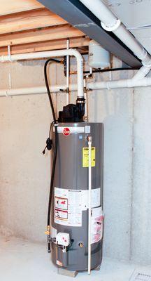 We install hot water heaters that run on natural gas, electric, and propane.