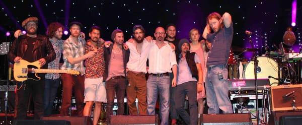 Dr. Lou with Edward Sharpe And The Magnetic Zeros.