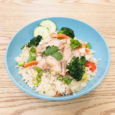 Salmon fried rice