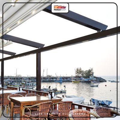 PERGOROOF is Commercial and Residential motorized, remote controlled, waterproof, retractable pergola awning systems.