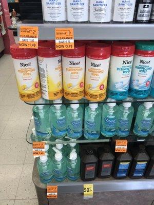 Most hand sanitizers on sale. That's a good sign! :)