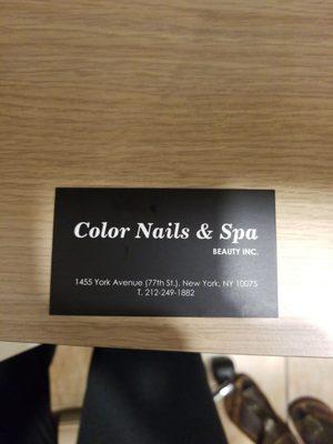 Technically now called Color Nails &Spa