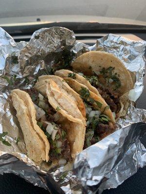 Lengua Taco (1) & Carne Asada Tacos (2)