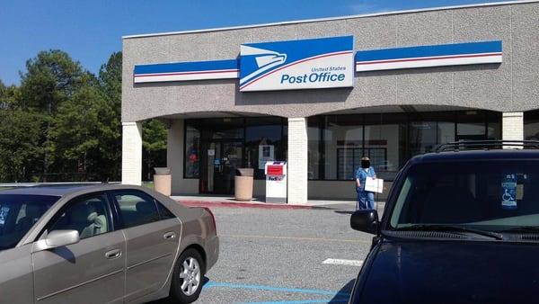 Front of the post office