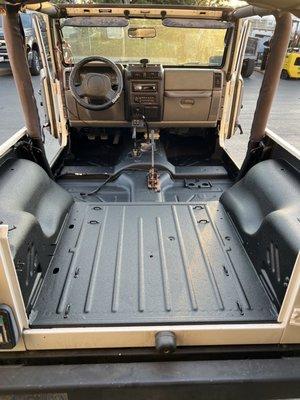 Jeep Tub Coated In LINEX