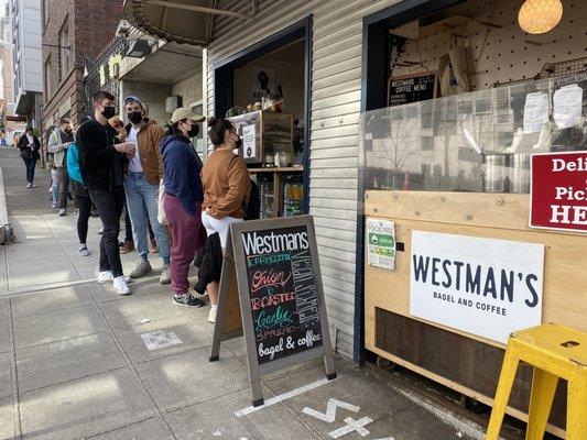 First counter is billing and coffee, the other is the live food counter. You can see what is being done.