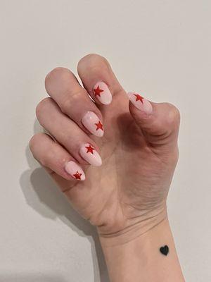 Gel X Extensions with nail art