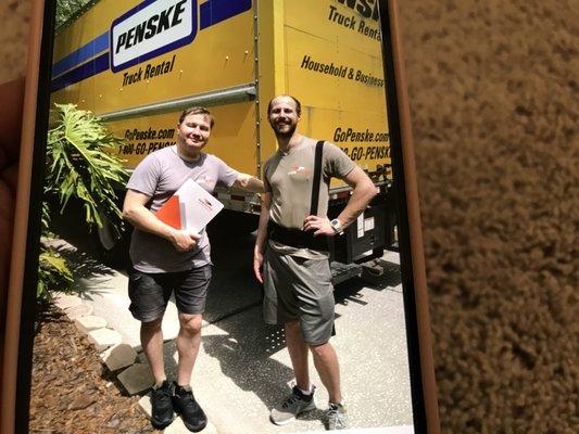 Slava and Anatoli in Florida after unloading