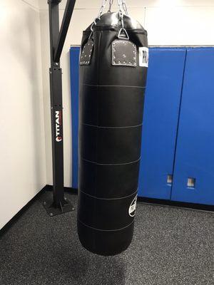 Room for boxing bag training