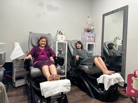 Bring your friends and enjoy pamper pedicure