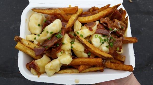 Found the Urban Poutine food truck. I got the applewood bacon with extra cheese curds.