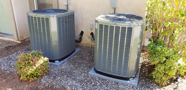 Our Install of 2 -18 SEER Variable Speed AC units.