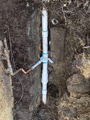 Main water service pipe repair