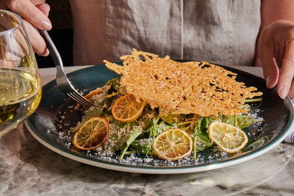 Baby Kale Caesar Salad