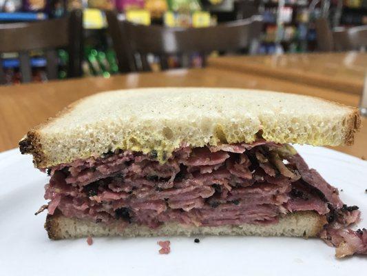 Pastrami Sandwich on Rye w/ Mustard