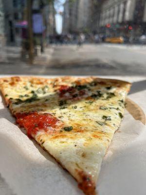 Margherita slice, yum!