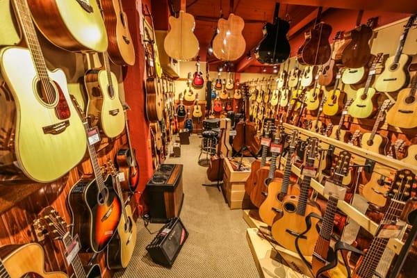 Need a Guitar? We've got an enormous selection of Acoustic and Electric