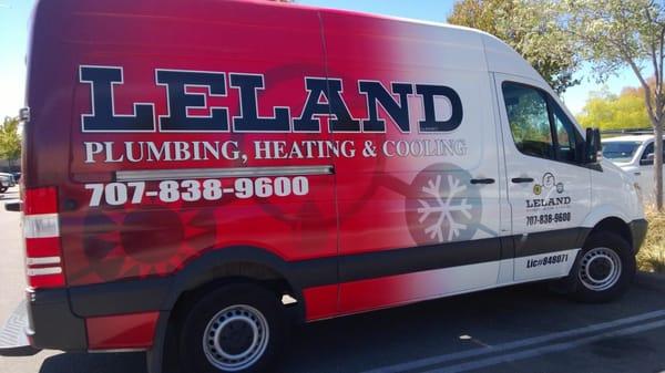 This is Jeff Leland's Service Van, fully stocked for repair services and installation as well as maintenance. 