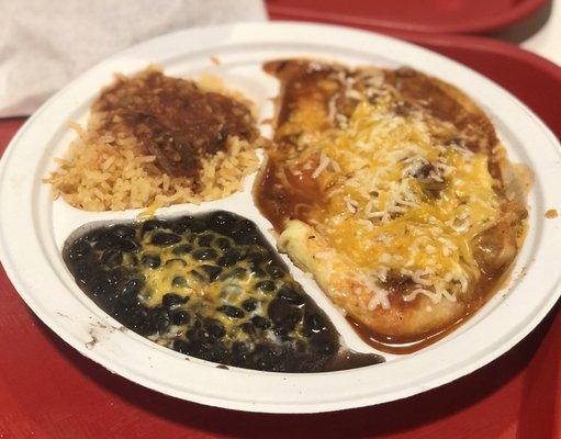 Chile relleno dinner plate, 9 bucks!