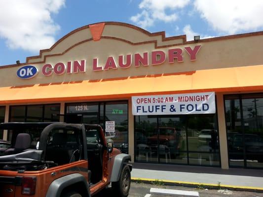 Front of laundry