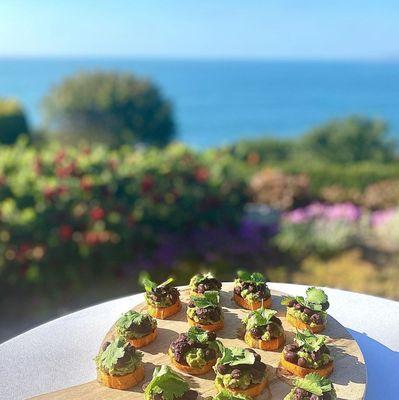 Sweet Potato Guacamole Bites