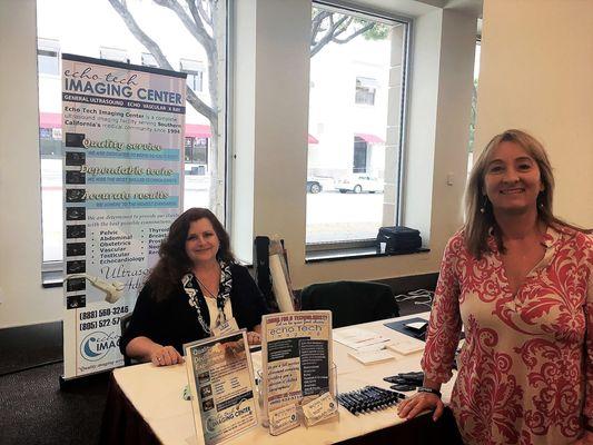 Owner and President of Echo Tech Imaging, Nicki Bauer and Office Manager Mary Phillips at the LARS Convention June 2019