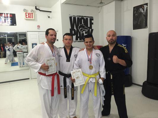 Master Joe Lup Jr. and Instructor Rodriguez on Last falls Promotion test