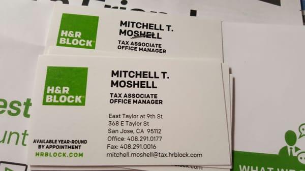 Don't stress. Mitchell is my go to guy every tax season. Highly recommend!