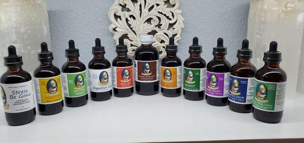 Array of tinctures and Extracts