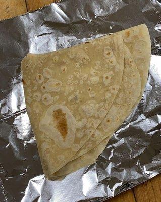 Tortillas de harina hechas a mano deliciosas