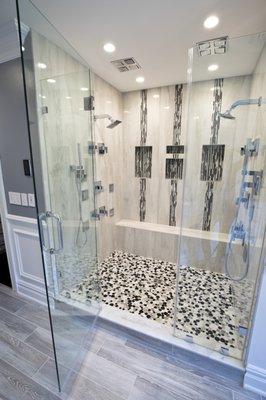 Welcome to your in-home spa   - Custom Designed Master Shower.